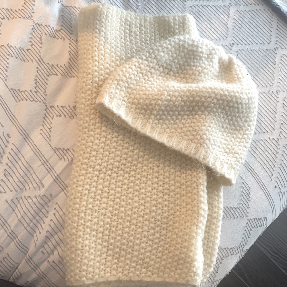 Winter hat and infinity scarf